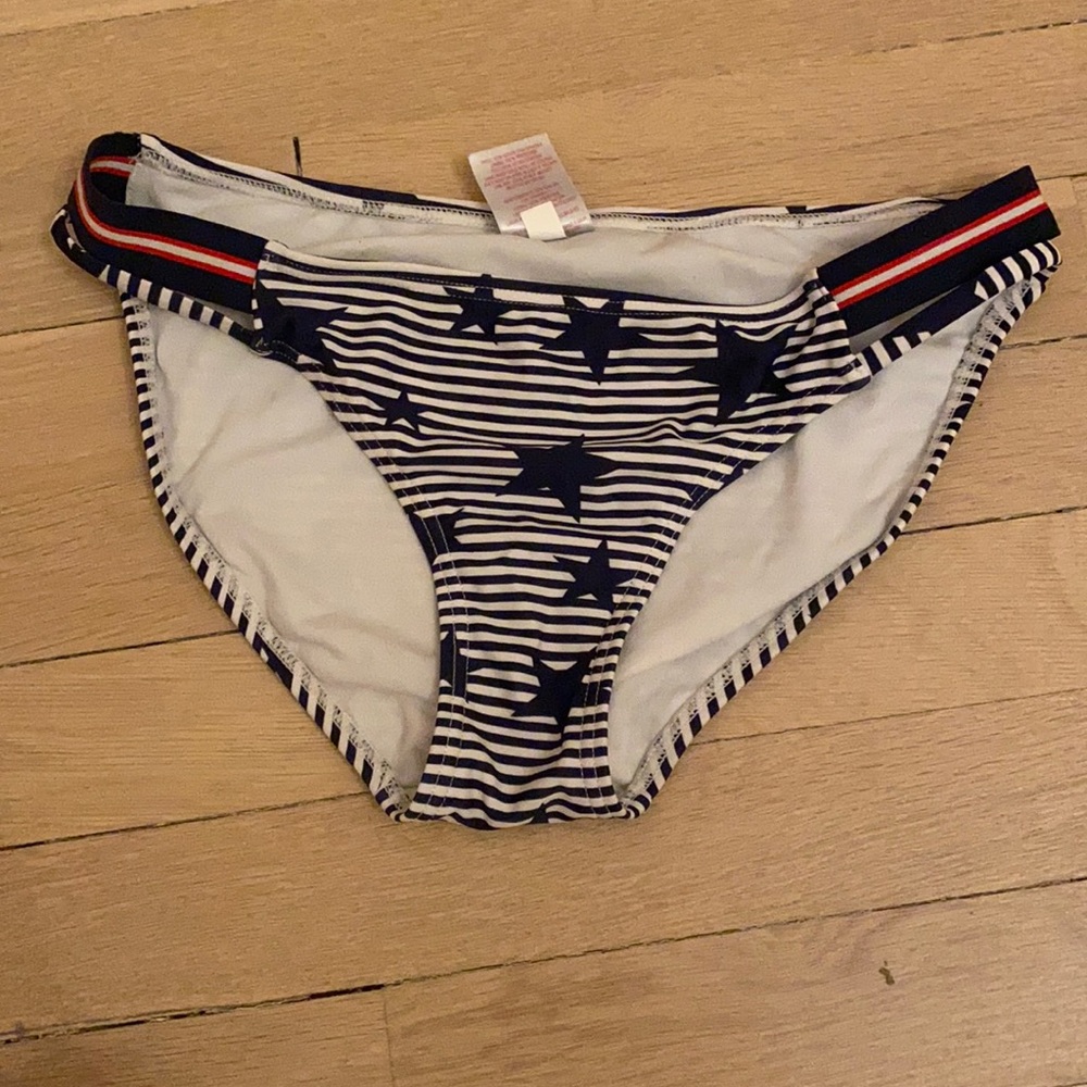Xhilaration star and striped bikini bottom